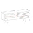 Pemberly Row Mid-Century Solid Wood TV Stand for TVs up to 60