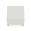 Pemberly Row 1-Drawer Mid-Century Engineered Wood Nightstand in Off White