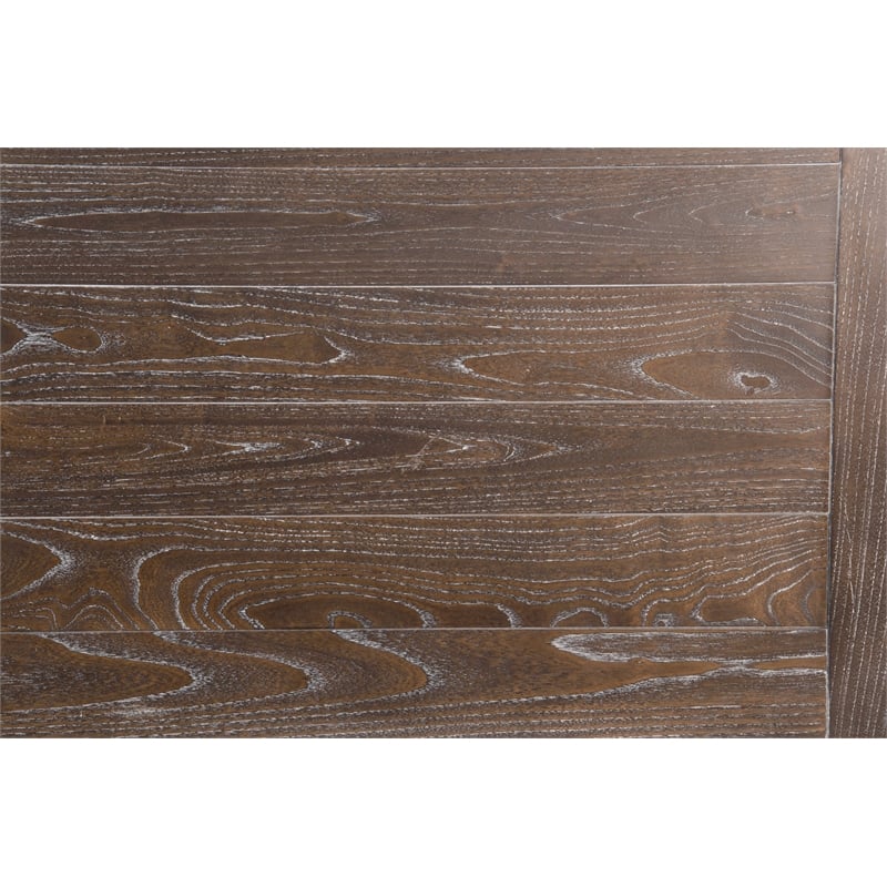 Pemberly Row Counter Height Breakfast Nook Set in White and Brown