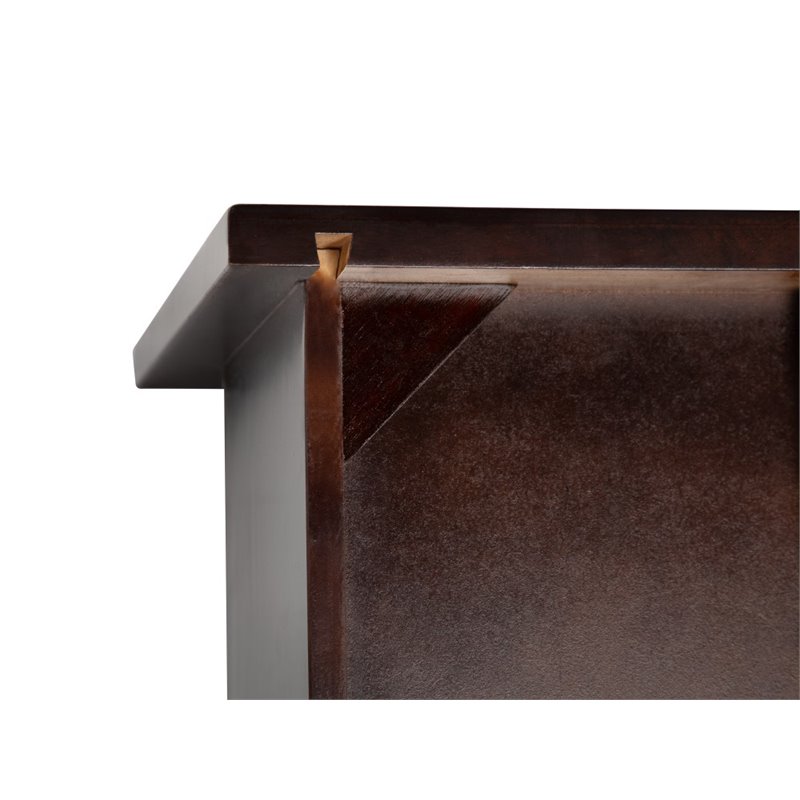 Pemberly Row Twin over Full Bunk Bed with Trundle in Espresso
