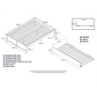 Pemberley Row Solid Wood White Queen Bed with Trundle Rectangular 82.5