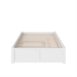 Pemberley Row Solid Wood White Queen Bed with Trundle Rectangular 82.5