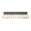 Pemberly Row Contemporary Solid Wood Twin XL Trundle in Gray