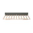Pemberly Row Contemporary Solid Wood Twin Panel Trundle Bed in Gray
