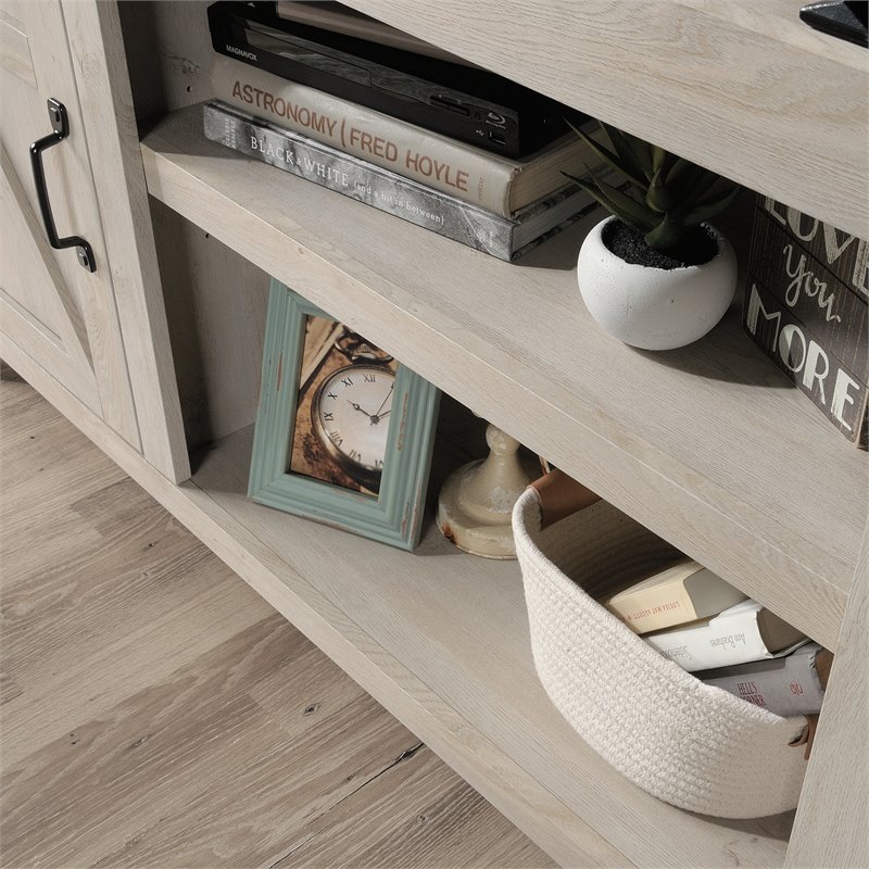 Pemberly Row Farmhouse Engineered Wood TV Stand for TVs up to 70