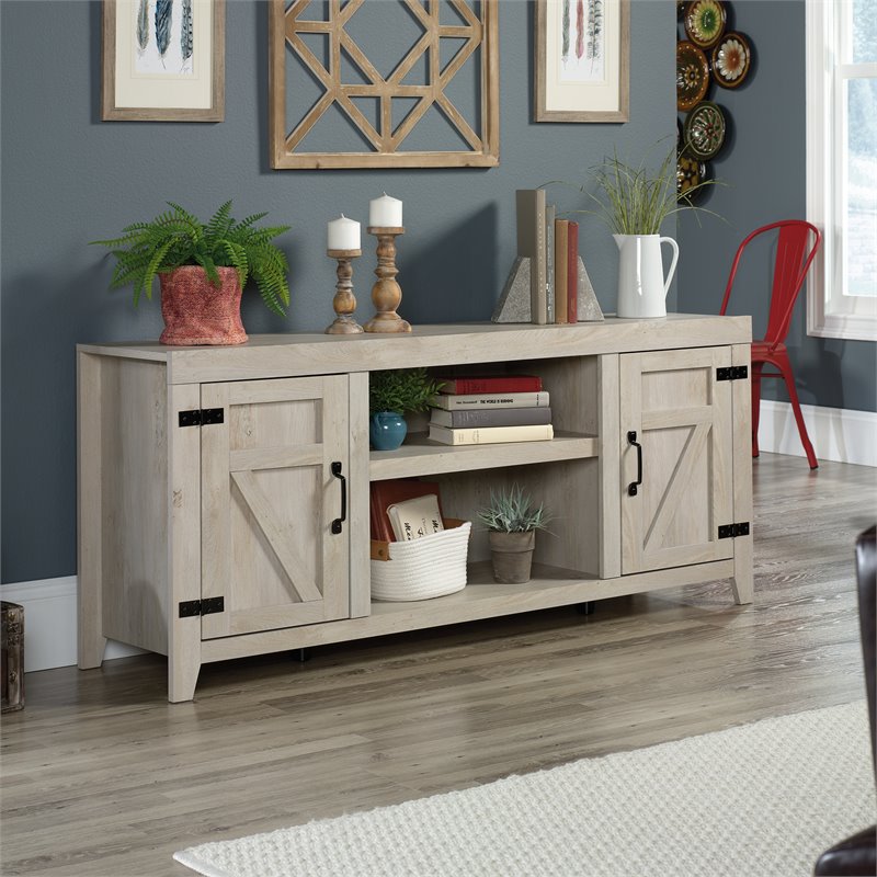 Pemberly Row Farmhouse Engineered Wood TV Stand for TVs up to 70