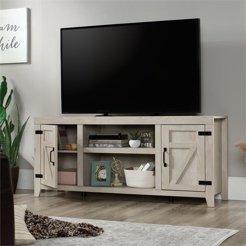 Pemberly Row Farmhouse Engineered Wood TV Stand for TVs up to 70