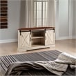 Pemberly Row Traditional Wood Corner TV Stand for TVs up to 52