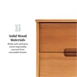 Pemberly Row 2-Piece Groove Handle Wood Bedroom Nightstand Set in Walnut