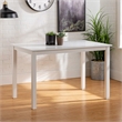 Pemberly Row 5-Piece Modern Wood Dining Set in White and Gray