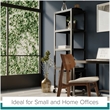 Pemberley Row Steel Black Bookcase Rectangular Mobile 72