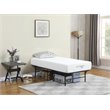 Pemberly Row Modern Metal Queen Mattress Support in Black Finish
