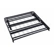 Pemberly Row Modern Metal Queen Mattress Support in Black Finish