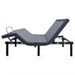 Pemberly Row California King Adjustable Bed Base in Gray & Black