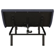 Pemberly Row California King Adjustable Bed Base in Gray & Black