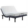 Pemberly Row California King Adjustable Bed Base in Gray & Black