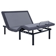 Pemberly Row California King Adjustable Bed Base in Gray & Black