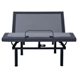 Pemberly Row California King Adjustable Bed Base in Gray & Black