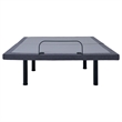 Pemberly Row California King Adjustable Bed Base in Gray & Black