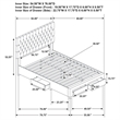 Pemberly Row Full 4 Drawer Button Tufted Storage Bed in Beige