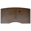 Pemberly Row Executive Desk with File Cabinets in Burnished Oak