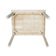 Pemberly Row Contemporary Wood Kids Table in Unfinished Cream