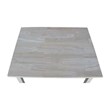 Pemberly Row Contemporary Wood Kids Table in Unfinished Cream