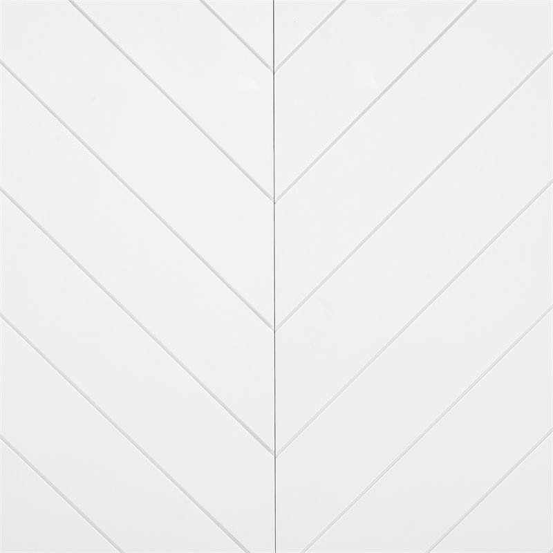 Pemberly Row Modern Farmhouse Wood Hall Tree in White Finish