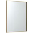 Pemberley Row Metal Brass Mirror Rectangular Contemporary 36