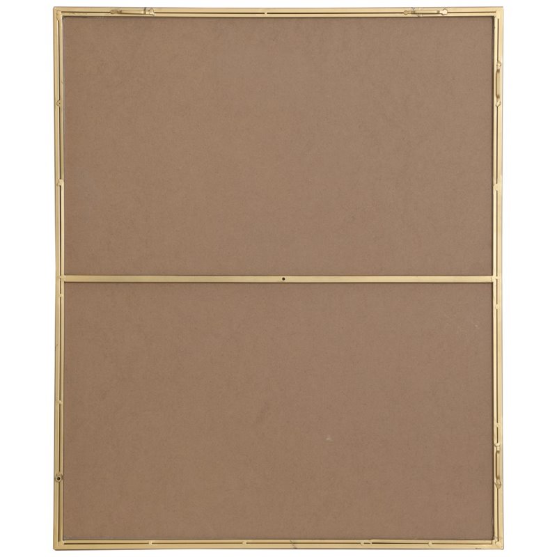 Pemberley Row Metal Brass Mirror Rectangular Contemporary 36