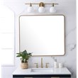 Pemberley Row Metal Brass Mirror Rectangular 36