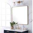 Pemberley Row Metal Brass Mirror Rectangular 36