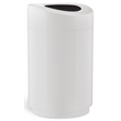 Pemberley Row Steel White Trash Can Rectangular Hands-Free 20