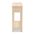 Pemberley Row Wood Light Brown Console Table Rectangular Natural Rattan Accents 39.4