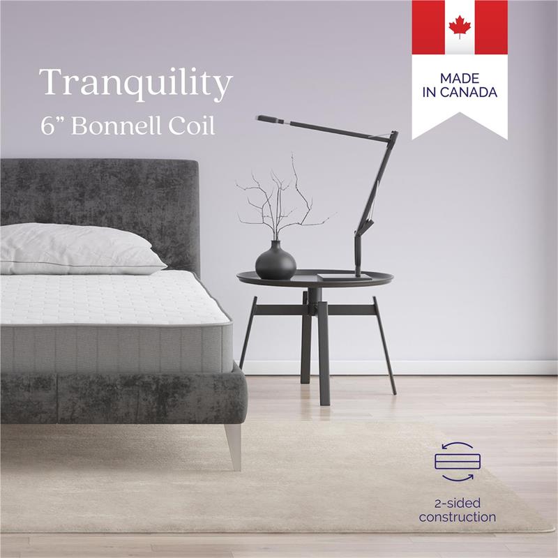 Pemberley Row Polyester White Mattress Reversible 74