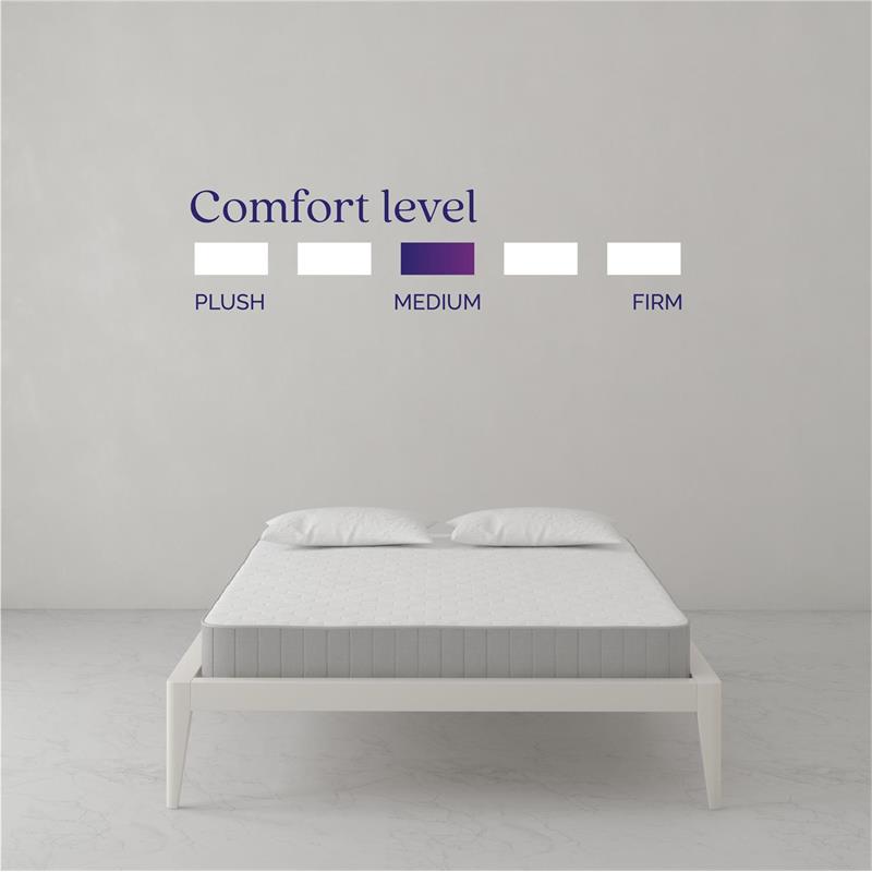Pemberly Row 6 Inch White Bonnell Spring Coil Mattress Full Size