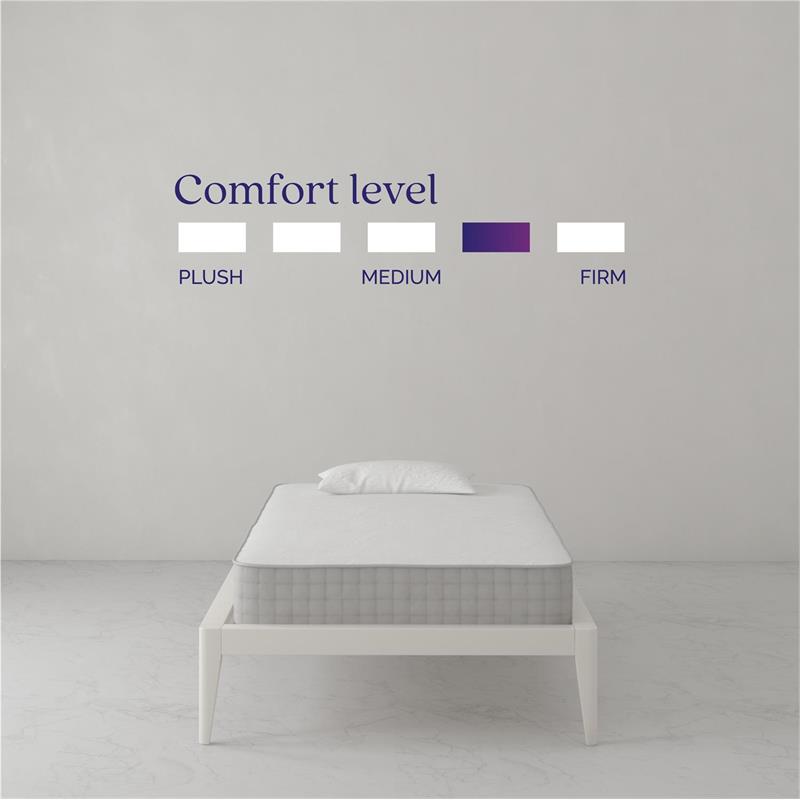 Pemberly Row 8 Inch Pocket Spring Mattress Twin Size in White