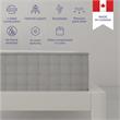 Pemberly Row 8 Inch Pocket Spring Mattress Twin Size in White