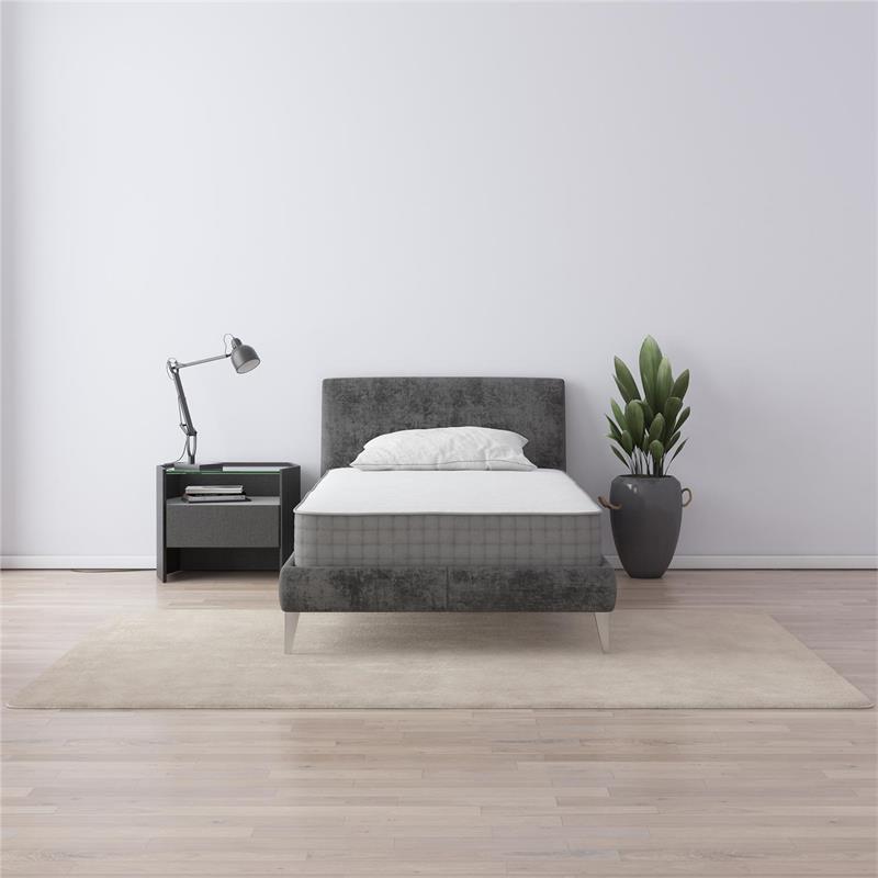 Pemberly Row 8 Inch Pocket Spring Mattress Twin Size in White