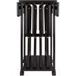 Pemberly Row 5-Piece Transitional Solid Wood Snack Tray Set in Coffee