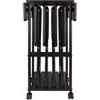 Pemberly Row 5-Piece Transitional Solid Wood Snack Tray Set in Coffee
