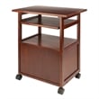 Pemberley Row Solid Wood Walnut Printer Stand Rectangular 29.65