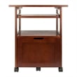 Pemberley Row Solid Wood Walnut Printer Stand Rectangular 29.65