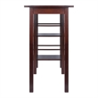 Pemberly Row Transitional Solid Wood Dining Table in Antique Walnut