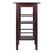 Pemberly Row Transitional Solid Wood Dining Table in Antique Walnut