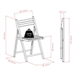 Pemberly Row Transitional Solid Wood Folding Chair in Walnut (Set of 4)
