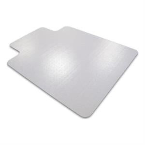 Pemberly Row Plastic Recyclable Lipped Chair Mat For Carpets Clear