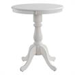 Pemberley Row Wood White Bar Table Round 30