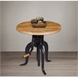 Pemberly Row Modern / Contemporary Metal Brown Finish Adjustable End Table