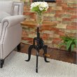 Pemberly Row Modern / Contemporary Metal Brown Finish Adjustable End Table